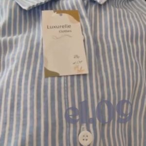 KEMEJA STRIPE / Atasan Wanita Kemeja Katun Hijabers Friendly / Kemeja Salur