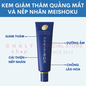 Kem giảm thâm quầng mắt và nếp nhăn tinh chất nhau thai Meishoku Placewhiter Eye Cream 30g Nhật Bản