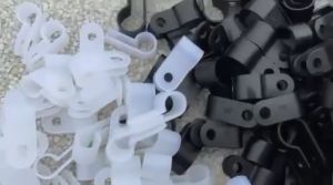 Cable Clamp ยึดสายไฟ ยาว 50 ซึ่งปริมาณ 50 ชิ้นต่อถุง สีดำ ตัวล๊อคสายไฟ เคเบิล คุณสมบัติของ 6 ขนาด