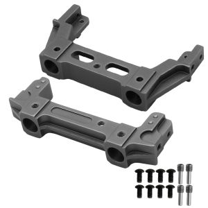 Aluminum Alloy Front Rear Rail Bumper Mounts Stand for 1/10 RC Crawler AXIAL SCX10 II 90046 90047 Metal Upgrade Parts