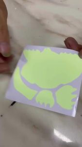 1pcs Cute Dog Glow In Dark Light Blue Switch Adhesive Stickers Luminous Cartoon Animal Wall Decals For Kids Bedroom Nursery Home