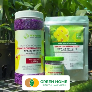 Phân Tan Chậm GreenHome Rynan 210 Bao 500gr Chuyên Dùng Cho Phong Lan Trưởng Thành