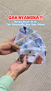 Sleber Bayi BY-704 Bib Segitiga MPASI Slaber Tatakan Celemek Air Liur Susu Makan Slaber Single Layer Slaber Double Layer Celemek Bayi