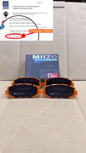 ALZA 2014-2021 VIOS NCP93 **SPEC G** **SPEC J**PRIUS C 1.5 HYBRID DEPAN FRONT DISC BRAKE PAD SET MIIZO BRAKE D2252