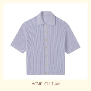 Polo Shirt Scoop Neck Lace Knitting