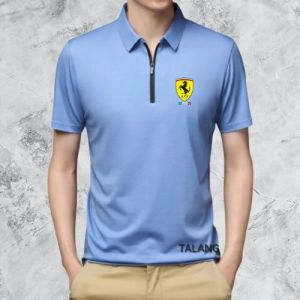 Kaos krah lengan pendek Feraarrii kaos distro polo ziper pria tangan pendek / baju import pria dewasa / kaos krah zipper terbaru 2024 / kaos polos pakai resleting / baju atasan pria polis ziper