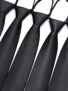 LIESHANG | Easy-to-use Business Zippered Tie Black