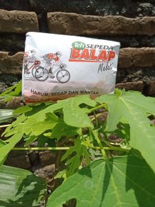 Teh Sepeda Balap 40gram harga 1 pack. isi 10pcs Free 1Gelas