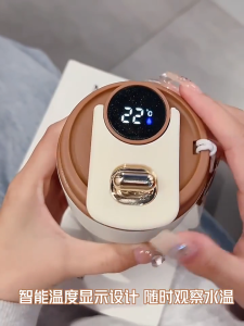 [SG Stock] Portable Coffee Cup LED Thermal Mug Vacuum Coffee Mug Temperature Digital Display Leak Proof Thermos Flask Cup Gift Present