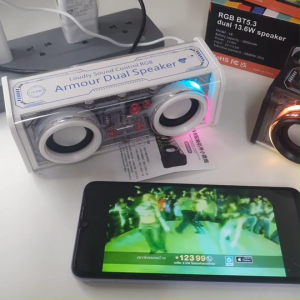 ลำโพงบลูทูธ V8 ลำโพงซับวูฟเฟอร์ TWS RGB เสียงแน่น เบสหนัก พกพาสะดวก! ดีไซน์สวยหรู ใช้งานได้ทุกที่ ทั้งในบ้าน รถยนต์ หรือปาร์ตี้