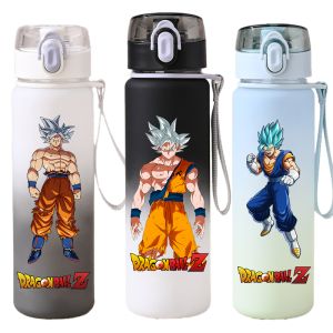 Bandai | 550ml Son Goku SaiyanOutdoor Sports Portable Dragon Ball Large Capacity Water Bottle Drinking Water Cup Holiday Childrens Gifts