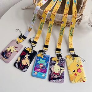 [SG] Pokemon Ezlink Card Lanyard Holder Retractable Keychain Pass Holder Student ID Tag Card Holder with stretchable lanyard
