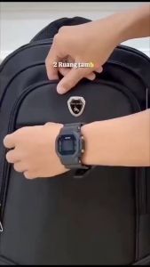 Tas Ransel Polo Pria Terbaru Gendong Murah Dewasa Remaja Terlaris Laptop Punggung - Ukuran T48xP30xL15, Bahan Kanvas D300 (BONUS Raincover)