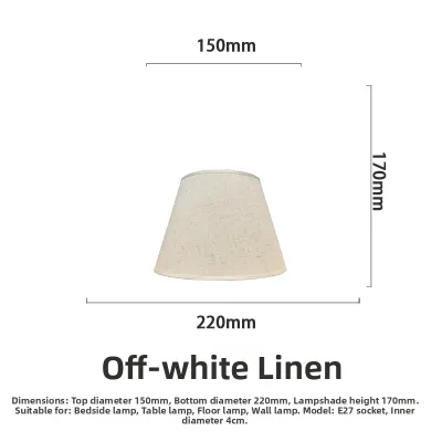 JIFUPAIDANG | Round Rectangular Linen Lamp Shade