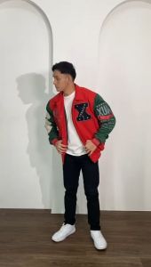 Jaket Varsity Baseball Bordir American Football League A461