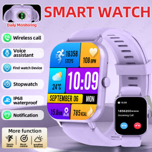 LIGE 1.83” HD Screen Bluetooth Call Pedometer IP67 Waterproof Smart Watch 100+ Sports Modes Sleep Monitoring Smartwatch Men Lady