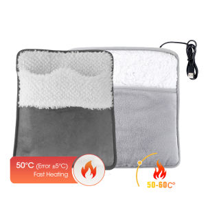 Winter Electric Foot Heating Pad USB Charging Household Feet Warmer for Bed Washable Office Sleeping Leg Hand Heater Mat 35*30cm