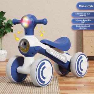 MLZH | Anti-Tip Learning Walker with Music 4 Wheels