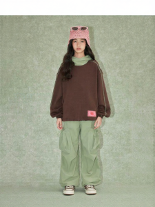 LOVESASAKIDS | Cupro Fiber Layered Sportswear Hoodie