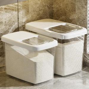 Large Capacity Thickened Sealed Storage Box Pest Proof Moisture Proof Dust Proof Kitchen Rice Tub with Lid for Home Use