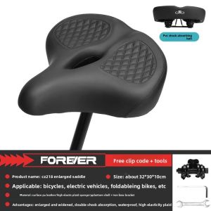 MONLEYTA | Ultra Soft Mountain Bike Seat Cushion Bicycle Saddle No Nose Road Bike Dynamic Bike Extra Wide And Large Size Comfortable Ass