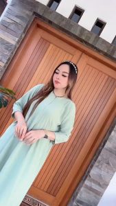 Putra Jaya - Gamis Daster Viral Lengan 3/4 Crinkle Terbaru