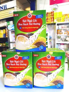 Combo 3 Hộp bột ngũ cốc tăng cân Hoa Bạch Hải Đường - tăng cân - ăn ngon - ngủ ngon