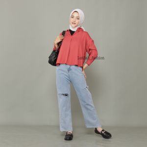 KEMEJA BASIC KATUN TWILL / SARRA SHIRT