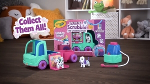 Crayola Scribble Scrubbie Pets Grooming Truck Toy Pet Playset Toy Gift Set for Kids Ages 3+