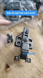 [10 cái] Bản lề bật hơi giảm chấn - màu xám đen - thép không gỉ cho tủ bếp tủ chén bàn làm việc