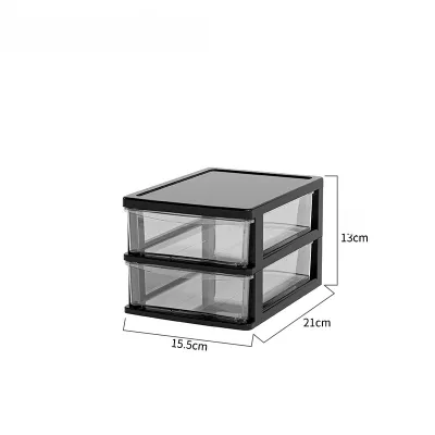 Hộp Đựng Đồ Để Bàn Văn Phòng Kiểu Ngăn Kéo Trong Suốt Chất Liệu PET + PE Đựng Mỹ Phẩm Văn Phòng Phẩm Bàn Học Sinh Hộp Đựng Đồ Thanh Bar Nhật Bản