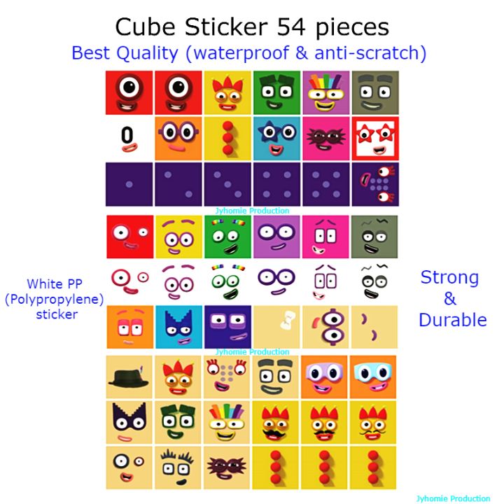 Number Blocks Building Block Number Block Sticker Color Block Toys for ...