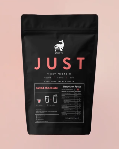 JUST Whey Protein Powder 1lb High Protein Shake | Muscle Gain & Recovery | Low Carb | Gym Supplement for Bulking & Cutting
