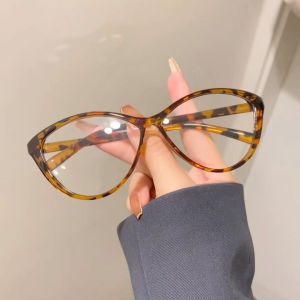 Fashion Cat Eye Reading Glasses Leopard Print Trend Two Colors Available for Women +100+150+200+250+300 Farsighted