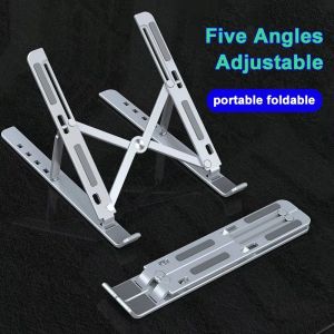 Folding Rotating Metal Computer Vertical Monitor Table Portable Desk Aluminum Foldable Adjustable Laptop Stand Holder