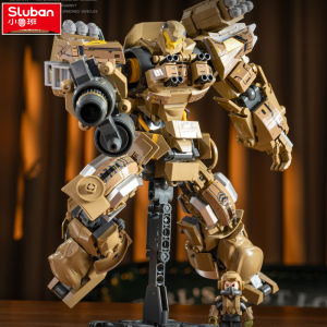 Sluban | Sluban Military Robot Drive Model Science Fiction Future Wars Armed Support Building Blocks Educational Toy for Children