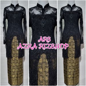 set kebaha pesta kebaya tunik kebaya payet cantik kebaya lamaran + rok plisket bisa COD