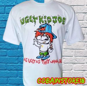 KAOS MUSIK BAND UGLY KIDS JOE / 100% KATUN COMBED 24S REAKTIF / BUILT UP / PLASTISOL INK / KAOS COD
