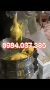 Nồi hấp thịt gà vịt ngan bánh bao inox 3 tầng chạy điện size 47cm