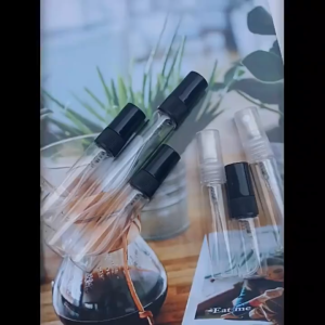 50pcs - 2ml/5ml/10ml Glass Perfume Spray Bottle Refillable Transparent Travel Accessories Sub Packaging Bottle