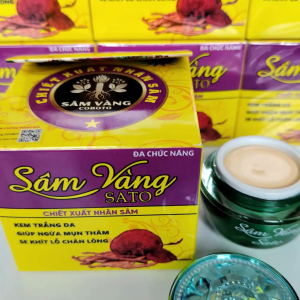 Kem Sâm Vàng Sato Mụn Thâm Dưỡng Da Chiết Xuất Nhân Sâm 10g