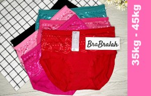 [ BRABRALAH ] (4 HELAI RM 12)  Ladies panties Lady Underwear 35kg-45kg  #903