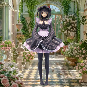 Bandai | In stock My Dress-Up Darling maid outfit Kitagawa Marin Cos Name Standing position Action Figure Collection Toys Birthday Gift