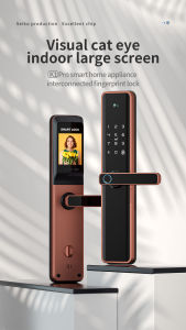 Peephole camera Smart door lock 6068 7068 6085 6072 mortise Tuya wifi Remotely control Fingerprint Card Pincode Digital Door Lock