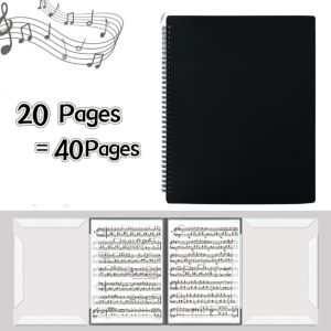 Music Score A4 Size Open 4 Page Pocket Piano Sheet Music Holder