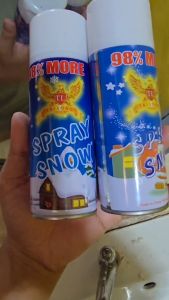 สเปรย์หิมะ สเปรย์ตกแต่งคริสต์มาส สเปรย์ฉีดหิมะ เสหมือนจริง สเปรย์กระจก สเปรย์พ่นกระจก ขนาด 280ml.