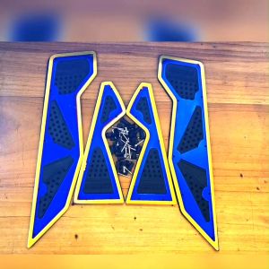 Plat Bordes Nmax List Twotone - Pijakan Kaki Motor Nmax Besi Aluminium