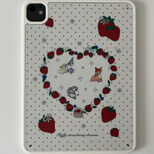 Cartoon Rabbit Design iPad Protection Cover Hard Shell Case for Air6/7 Pro11 without Lid 10 Gen 10.9 Inches Bend-Resistant 10 Gen 10.2 Inches 12.9 Tablet Case Magnetic Pen Air4