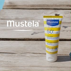 Mustela Baby Very High Protection Sun Lotion 40 ml มูสเตล่า กันแดดเด็ก โลชั่น SPF 50+ UVA/UVB ใช้ได้ตั้งแต่แรกเกิด (ครีมกันแดด กันแดดทาตัว)
