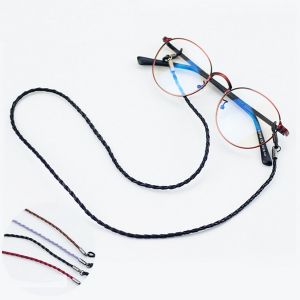 Fashion Colorful Leather Glasses Eyeglass Cord Holder Necklace Chain Strap New